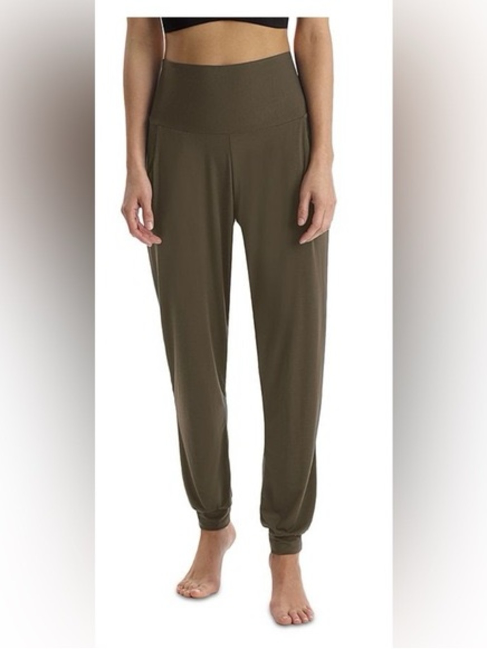 Commando Olive High-Rise Jogger Pants